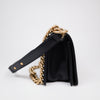 Chanel Black Quilted Lambskin Small Boy Flap Bag with Aged Gold Hardware A67085