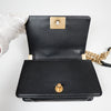 Chanel Black Quilted Lambskin Small Boy Flap Bag with Aged Gold Hardware A67085
