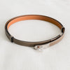 Hermès Kelly 18 Belt Etoupe Epsom Leather Palladium Hardware U 2022