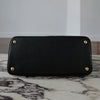 Prada Black/Fiery Red Medium Double Saffiano Cuir Leather Bag 1BG775