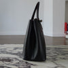 Prada Black/Fiery Red Medium Double Saffiano Cuir Leather Bag 1BG775