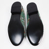 Chanel 23A Paris-Dakar Green Tweed Patent CC Cap Toe Bow Ballet Flats EU 36