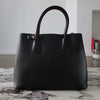 Prada Black/Fiery Red Medium Double Saffiano Cuir Leather Bag 1BG775