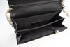 Chanel Black Quilted Calfskin Maxi Pearls Clutch with Chain Light Gold HW SC-AP1839