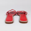 Hermès Oran Sandals Prunoir Rouge Canvas Size 36