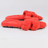 Hermès Limited Edition Orange Shearling Teddy Oran Sandals Size 36