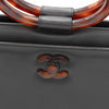 Preowned Chanel™ Rare 1997-1999 Vintage Tortoiseshell Ring Handle Bag A11291