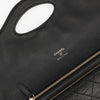 *Rare* CHANEL Pochette 31 Clutch Black Quilted Shiny Crumpled Calfskin Light Gold Hardware
