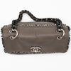 CHANEL Limited Edition 2009 Funny Tweed Taupe Leather and Tweed Flap Bag SHW