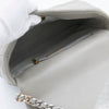 CHANEL 19 Medium 22C Light Gray Lambskin Quilted Mixed HW