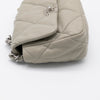 CHANEL 19 Medium 22C Light Gray Lambskin Quilted Mixed HW