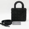 Christian Dior Black Ultramatte Small Lady Dior My ABCDior Bag