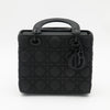 Christian Dior Black Ultramatte Small Lady Dior My ABCDior Bag