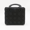 Christian Dior Black Ultramatte Small Lady Dior My ABCDior Bag