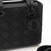 Christian Dior Black Ultramatte Small Lady Dior My ABCDior Bag