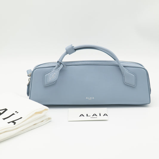 Alaïa Le Teckel Top Handle Clutch Bleu Delave