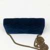 Gucci Velvet GG Marmont Mini Chain Flap Bag Blue