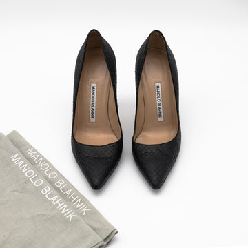 Manolo Blahnik Snakeskin Embossed BB 105 Size 36