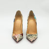 Christian Louboutin Collage Print Pigalle Follies 120 Pumps Size 36.5