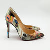 Christian Louboutin Collage Print Pigalle Follies 120 Pumps Size 36.5