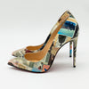 Christian Louboutin Collage Print Pigalle Follies 120 Pumps Size 36.5