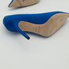Jimmy Choo Blue Satin Crystal Embellished Manda Pumps Size 36