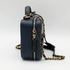 CHANEL Medium Filigree Vanity Case Navy/Black