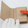 Celine Small Strap Bicolor Compact Wallet Beige/Orange