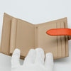 Celine Small Strap Bicolor Compact Wallet Beige/Orange