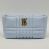 Burberry Soft Lola 2-Way Clutch with Strap Baby Blue