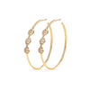 HOORSENBUHS 18K Yellow Gold Hoop Earrings with Diamonds
