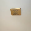 NEW CHANEL Medium Classic Flap White Caviar Quilted Light Gold Hardware Full Set