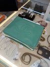 FOR KAITY - CHANEL Sevruga Leather Zip-Around Jewelry Case + Hermès Bearn Long Wallet Ostrich Leather Brown