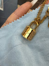Louis Vuitton Lock & Key Pendant Necklace