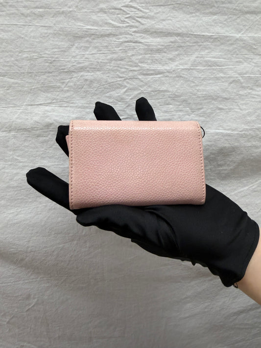 CHANEL Vintage Pink Caviar Timeless CC Key Holder