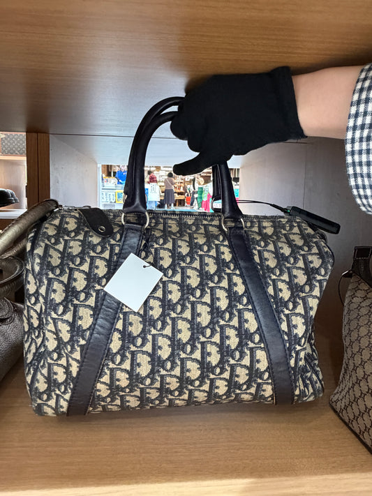Christian Dior Trotter Oblique Monogram Boston Bag
