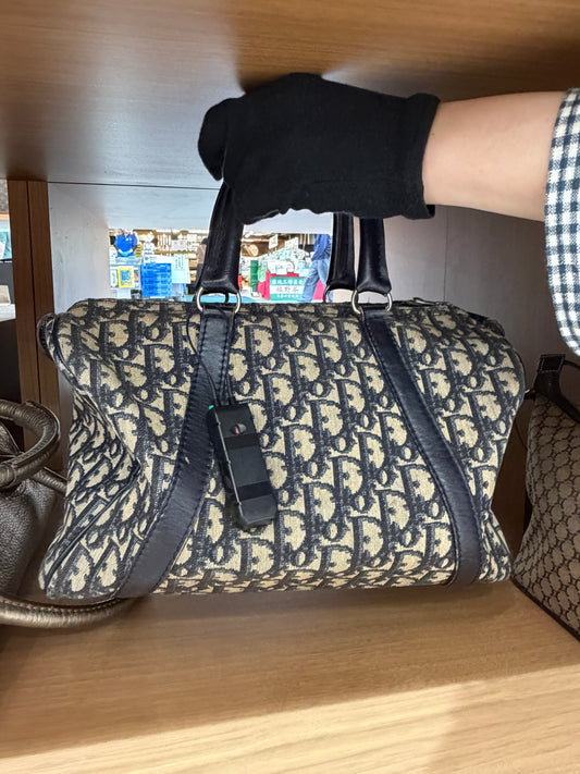 Christian Dior Trotter Oblique Monogram Boston Bag