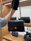 CHANEL 1989-1991 Vintage Lambskin Quilted Mini Flap Bag