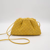 Bottega Veneta The Pouch Mini Intrecciato Nappa Yellow