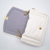 CHANEL White Lambskin Puffy Diana Flap Bag
