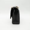CHANEL Medium Classic Flap Black Caviar Gold Hardware Full Set