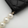 CHANEL Maxi Pearls Clutch with Chain Light Gold Hardware Full Set