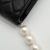 CHANEL Maxi Pearls Clutch with Chain Light Gold Hardware Full Set