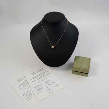 Van Cleef & Arpels Perlée Clover Pendant Necklace 18K Rose Gold and Diamonds