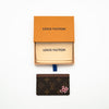 NEW Louis Vuitton Monogram Canvas Card Holder w/ Hand-Painted Cherry Blossom Motif