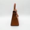 Hermès Cognac Ostrich Kelly Sellier 28 Gold Hardware 1994