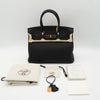 NEW Hermès Birkin 30 Black Togo Leather Gold Hardware