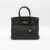 NEW Hermès Birkin 30 Black Togo Leather Gold Hardware
