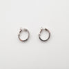 Cartier LOVE Hoop Earrings 2 Diamonds White Gold