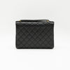 CHANEL Vintage Adjustable Top Handle Satchel Bag Lambskin Quilted 24K Gold Hardware
